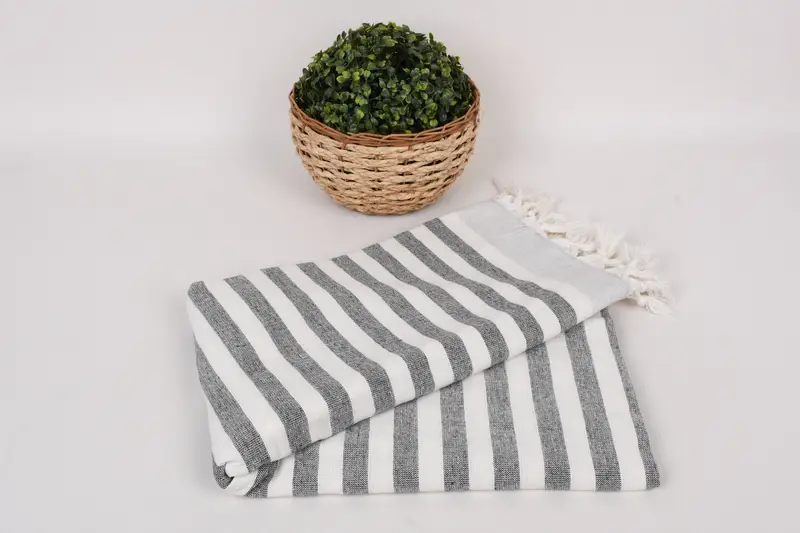 Personalized Bridesmaid Gift, Gift For Bride, Best Beach Towel, Personalized Towel Gift, 68x40 Cotton Striped Terry Towel, Absorbent Turkish towel - 4