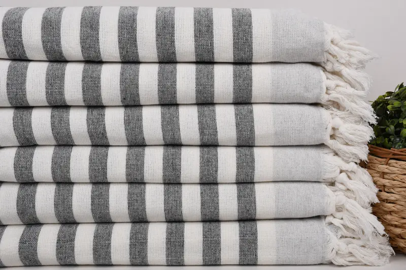 Personalized Bridesmaid Gift, Gift For Bride, Best Beach Towel, Personalized Towel Gift, 68x40 Cotton Striped Terry Towel, Absorbent Turkish towel - 2