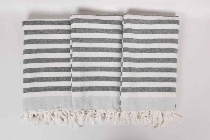 Personalized Bridesmaid Gift, Gift For Bride, Best Beach Towel, Personalized Towel Gift, 68x40 Cotton Striped Terry Towel, Absorbent Turkish towel - 7