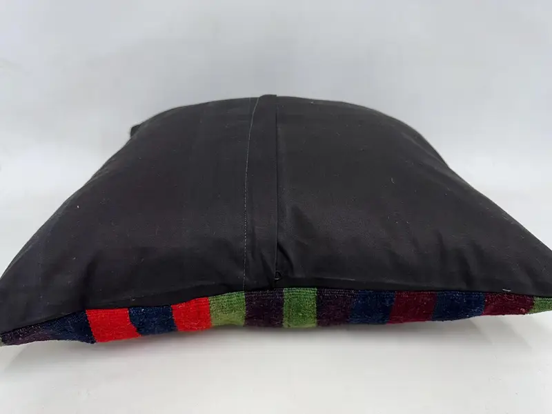 Bettkissenabdeckung, Innenarchitektkissen, Geschenkkissen, 24x24 grüne Kissen, Kissen für Sofa, Kissen, Vintage Kilim -Kissen -Kissenschein - 7