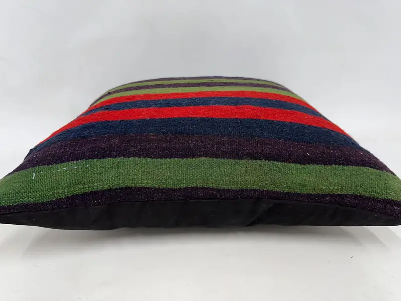 Bettkissenabdeckung, Innenarchitektkissen, Geschenkkissen, 24x24 grüne Kissen, Kissen für Sofa, Kissen, Vintage Kilim -Kissen -Kissenschein - 5