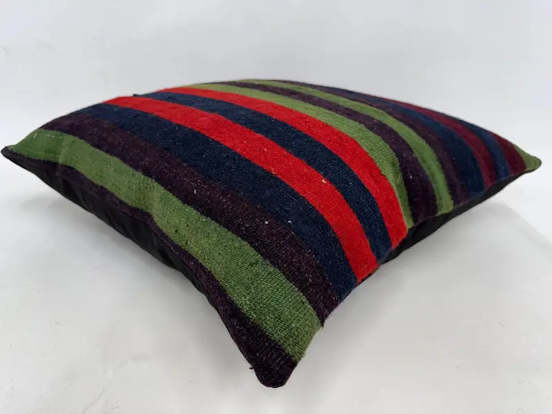 Bettkissenabdeckung, Innenarchitektkissen, Geschenkkissen, 24x24 grüne Kissen, Kissen für Sofa, Kissen, Vintage Kilim -Kissen -Kissenschein - 6