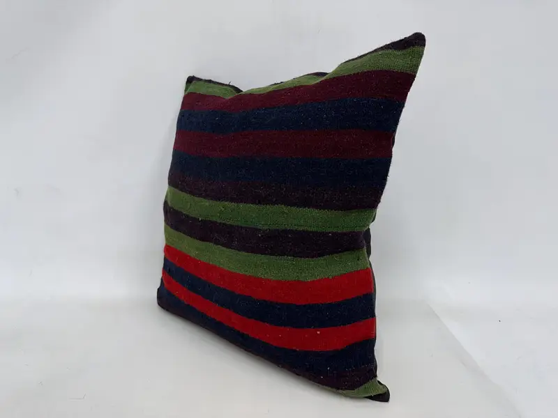 Bettkissenabdeckung, Innenarchitektkissen, Geschenkkissen, 24x24 grüne Kissen, Kissen für Sofa, Kissen, Vintage Kilim -Kissen -Kissenschein - 4