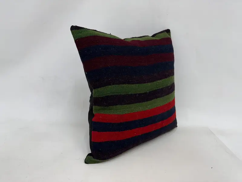 Bettkissenabdeckung, Innenarchitektkissen, Geschenkkissen, 24x24 grüne Kissen, Kissen für Sofa, Kissen, Vintage Kilim -Kissen -Kissenschein - 3
