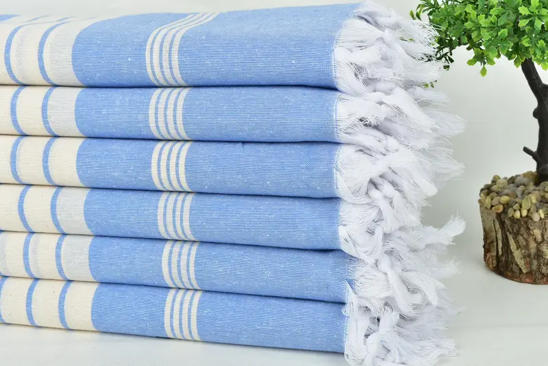 Absorbent towel, Summer Gift, Housewarming Gift, 68x36 Cotton Striped Towel, Soft towel, Turkish towel bulk order for wedding gifts, Custom Gifts - 3