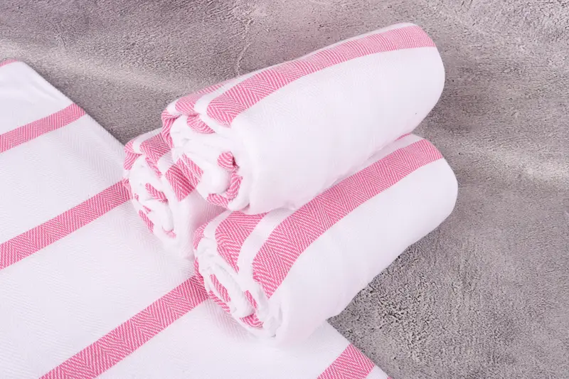 Organic Turkish towel, Home Decor Gifts, 70x40 Cotton Herringbone Towel, Embroidery Towels, Personalized Bridesmaid Gift, Summer Towel, Travel Towel - 7