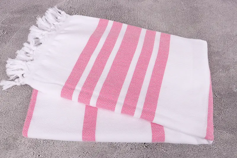 Organic Turkish towel, Home Decor Gifts, 70x40 Cotton Herringbone Towel, Embroidery Towels, Personalized Bridesmaid Gift, Summer Towel, Travel Towel - 6