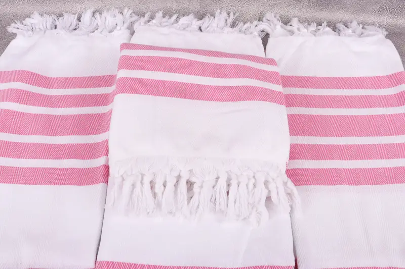 Organic Turkish towel, Home Decor Gifts, 70x40 Cotton Herringbone Towel, Embroidery Towels, Personalized Bridesmaid Gift, Summer Towel, Travel Towel - 4