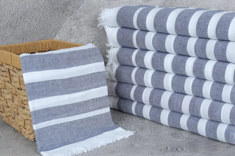 Bridesmaid Gift Towel, Lightweight towel, Gifts For Him, Customized Towels, 64x40 Cotton Striped Towel, Miami Bachelorette Party Favors - 3