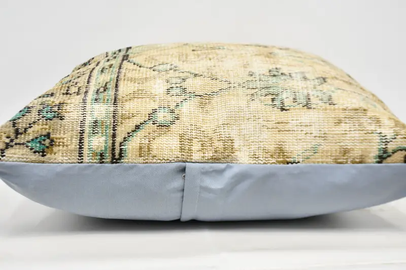 Neutral Cushion, Outdoor Pillow Sham, Pet Pillow, 32x32 Beige Pillow, Vintage Pillow, Pillow for Sofa, Cushion Cover, Ethnical Kilim Rug Pillow - 5