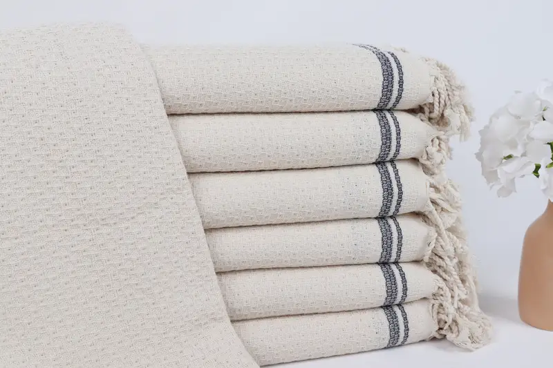 Hammam towel, Bachelorette Party Favors, Bathroom Towel, 68x36 Cotton Striped Towel, Bachelorette Party Gifts Bridesmaids, Oversized Beach Towel - 1