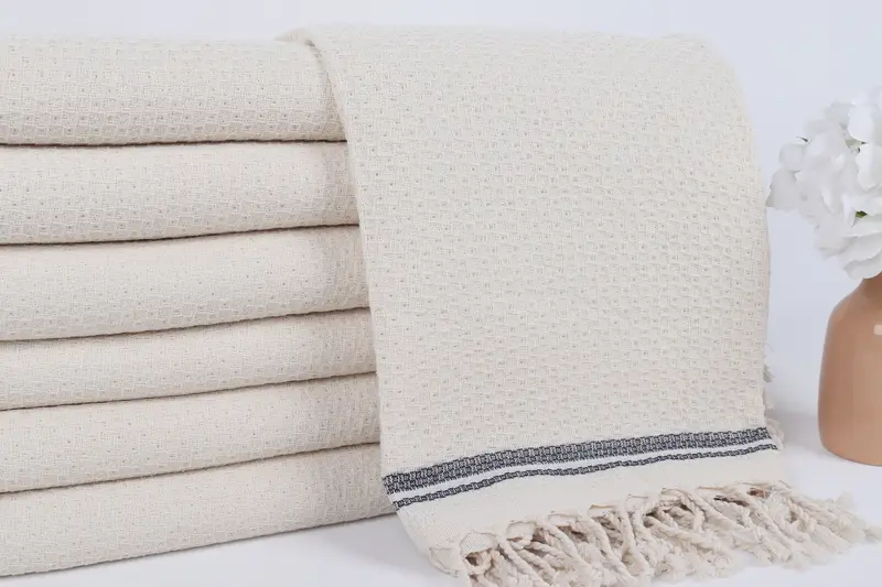 Hammam towel, Bachelorette Party Favors, Bathroom Towel, 68x36 Cotton Striped Towel, Bachelorette Party Gifts Bridesmaids, Oversized Beach Towel - 2