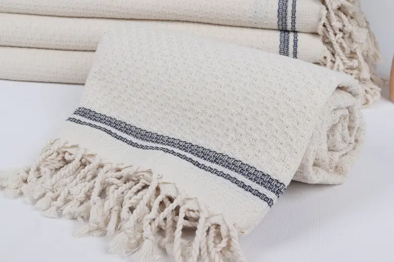 Hammam towel, Bachelorette Party Favors, Bathroom Towel, 68x36 Cotton Striped Towel, Bachelorette Party Gifts Bridesmaids, Oversized Beach Towel - 4