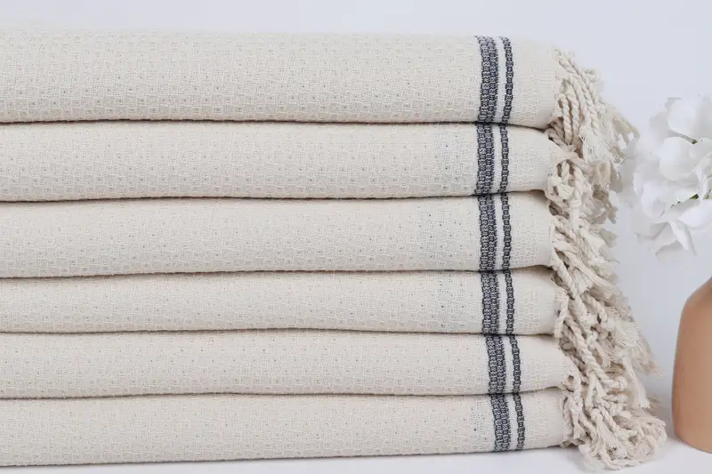 Hammam towel, Bachelorette Party Favors, Bathroom Towel, 68x36 Cotton Striped Towel, Bachelorette Party Gifts Bridesmaids, Oversized Beach Towel - 3