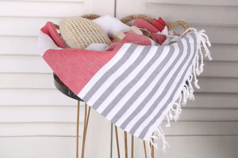 Turkish towel, Beach Towel Gift, Beach Towel Personalized, Gift For Best Friend, 70x40 Cotton Striped Towel, Unique Wedding Gift, Summer Gift - 2