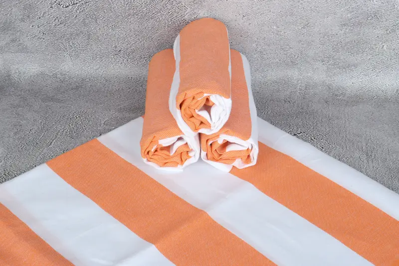 Bridal Shower Favor, Monogram Turkish Bath Towel, Housewarming Gift, Absorbent Turkish towel, Custom Towel, 70x40 Cotton Striped Towel - 7