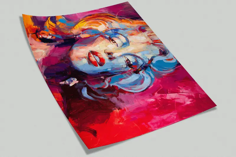 Famous Wall Art, , Paper Wall Art, Modern Abstract Wallpaper, Custom Wall Paper, 3d Wall Paper, Colorful Face Wall Print, - 6