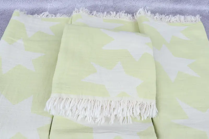 Luxury towel, Bridesmaid Gifts, 68x36 Cotton Star Design Towel, Beach Bachelorette Party Decorations, Beach Towel Gift, Bridal Shower Gifts - 5