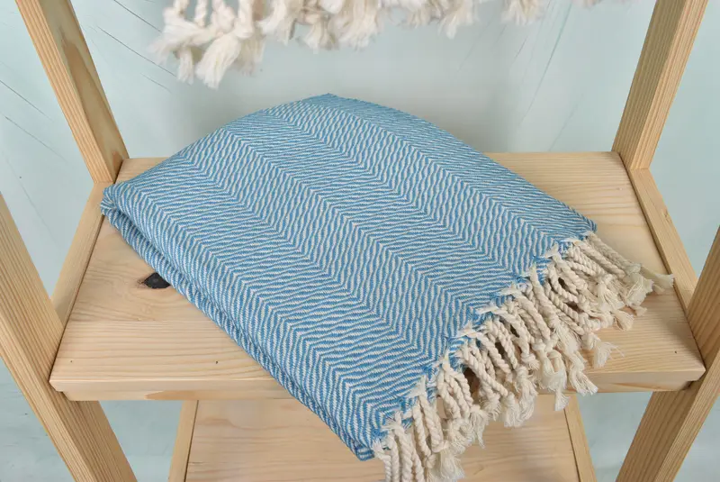 Custom Gift, Halloween Gifts, Bachelor Towel, Luxury Turkish Bath Towel, Sand-free towel, 70x40 Cotton Chevron Towel, Peshtemal Towel, Organic Towel - 5
