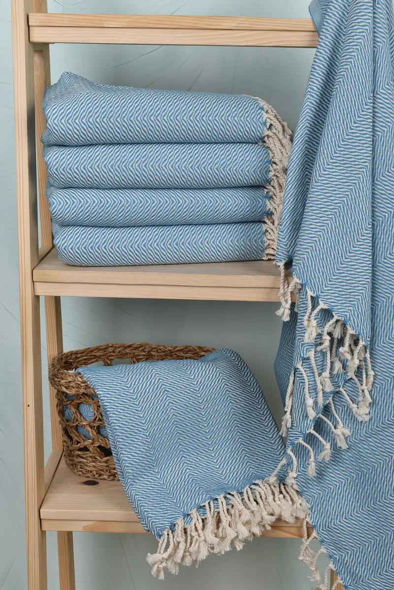 Custom Gift, Halloween Gifts, Bachelor Towel, Luxury Turkish Bath Towel, Sand-free towel, 70x40 Cotton Chevron Towel, Peshtemal Towel, Organic Towel - 3