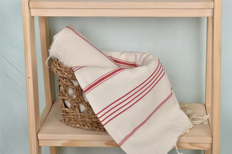 Monogram Beach Towel, Organic Cotton Towel, Gift For Wedding Day, Absorbent towel, 70x40 Linen Striped Towel, Bridesmaid Favors, Personalized Gifts - 4