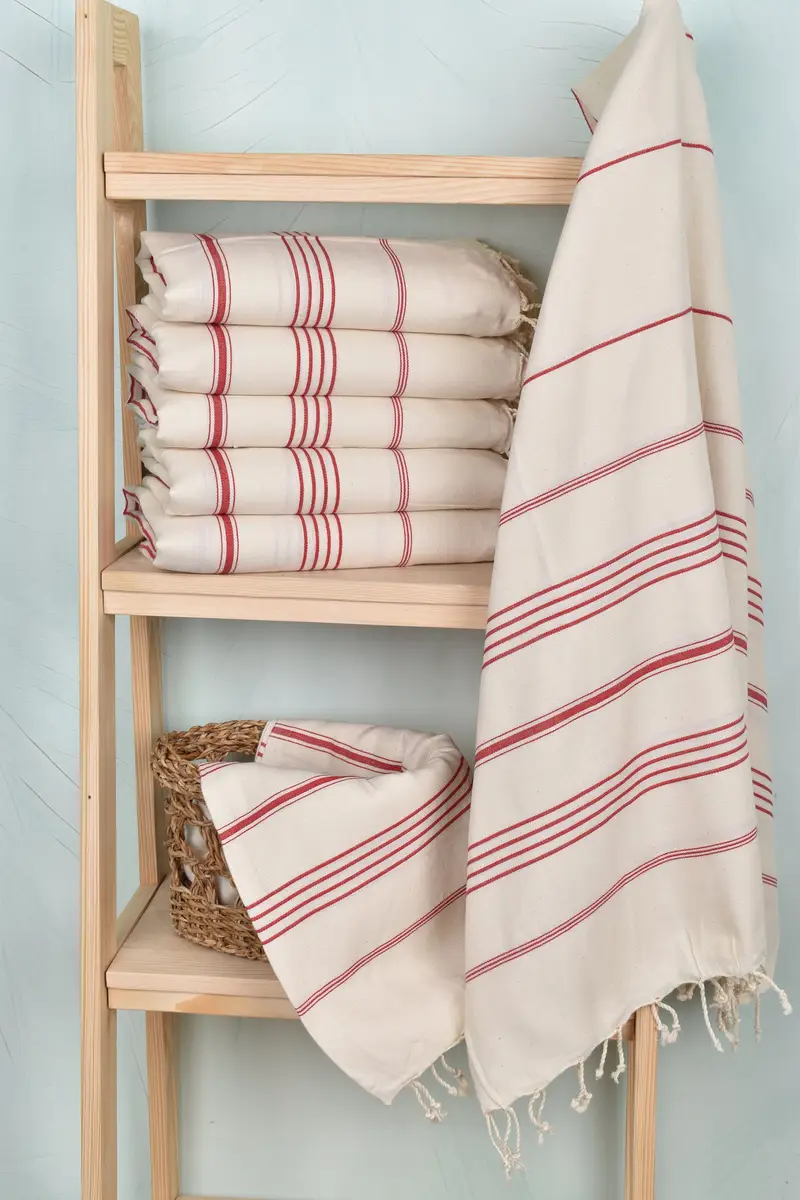 Monogram Beach Towel, Organic Cotton Towel, Gift For Wedding Day, Absorbent towel, 70x40 Linen Striped Towel, Bridesmaid Favors, Personalized Gifts - 3