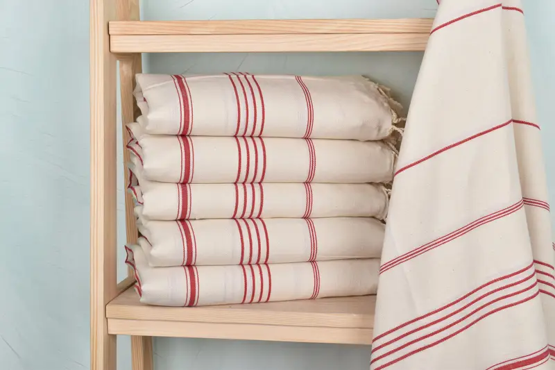 Monogram Beach Towel, Organic Cotton Towel, Gift For Wedding Day, Absorbent towel, 70x40 Linen Striped Towel, Bridesmaid Favors, Personalized Gifts - 2