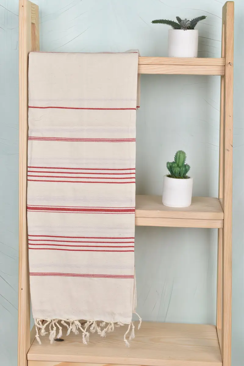Monogram Beach Towel, Organic Cotton Towel, Gift For Wedding Day, Absorbent towel, 70x40 Linen Striped Towel, Bridesmaid Favors, Personalized Gifts - 8
