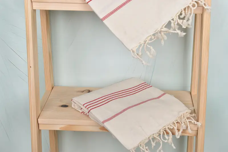 Monogram Beach Towel, Organic Cotton Towel, Gift For Wedding Day, Absorbent towel, 70x40 Linen Striped Towel, Bridesmaid Favors, Personalized Gifts - 5