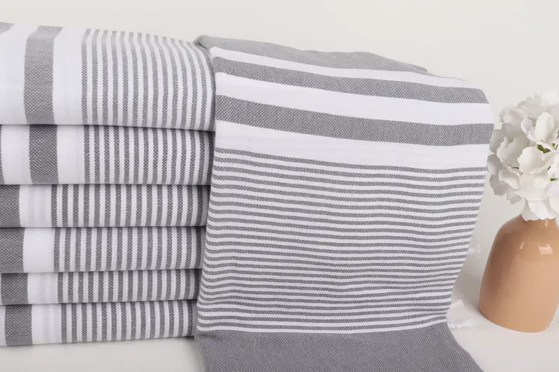 Holiday Towel, Lightweight towel, 70x40 Cotton Striped Towel, Organic towel, Beach Theme Wedding Gift, Quick-Dry Beach Towel, Wedding For Favor - 2