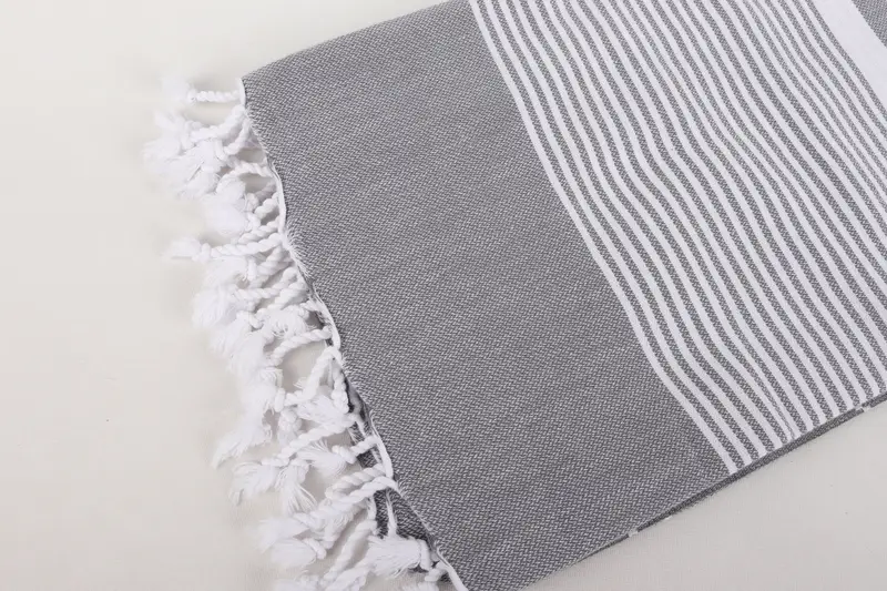 Holiday Towel, Lightweight towel, 70x40 Cotton Striped Towel, Organic towel, Beach Theme Wedding Gift, Quick-Dry Beach Towel, Wedding For Favor - 7