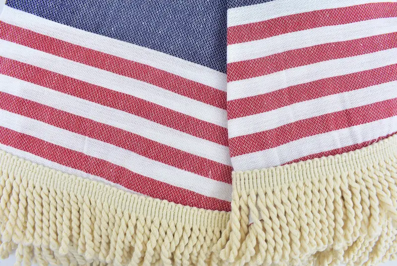 Handwoven Turkish Towel, Quick-dry towel, Bridal Shower Gift, Yoga Towel, Bachelorette Party Favor, 64x64 Cotton Striped Round Towel, Travel towel - 7