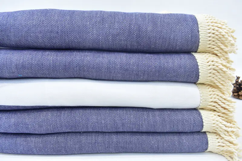 Handwoven Turkish Towel, Quick-dry towel, Bridal Shower Gift, Yoga Towel, Bachelorette Party Favor, 64x64 Cotton Striped Round Towel, Travel towel - 2