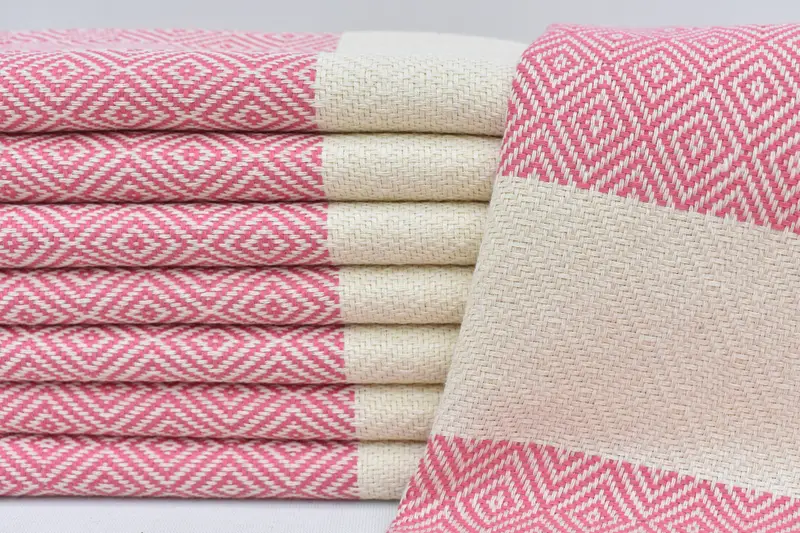 Best Friend Gift, Small Bath Towels, Towel With Name, Holiday Towel, Custom Tea Towel, Wedding Favors, 36x20 Cotton Diamond Towel, Custom Hand Towel - 3