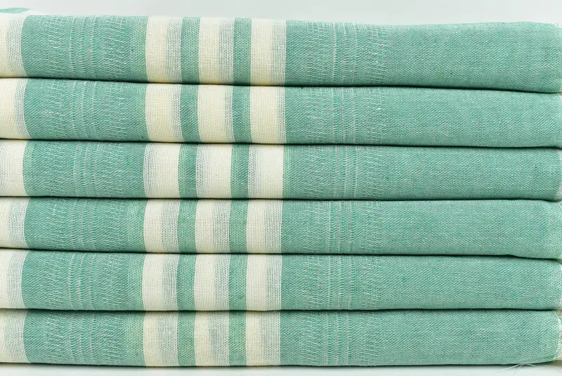 Hammam towel, Handmade Turkish Towel, Wedding Gift Ideas, Embroidery Towel, Beach Towel Bulk, Custom Wedding Gift, 68x40 Cotton Striped Towel - 2