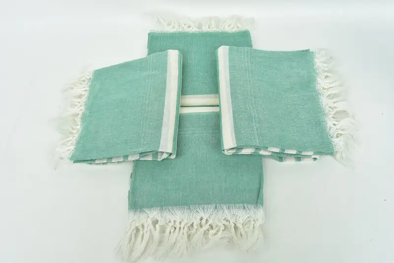 Hammam towel, Handmade Turkish Towel, Wedding Gift Ideas, Embroidery Towel, Beach Towel Bulk, Custom Wedding Gift, 68x40 Cotton Striped Towel - 6