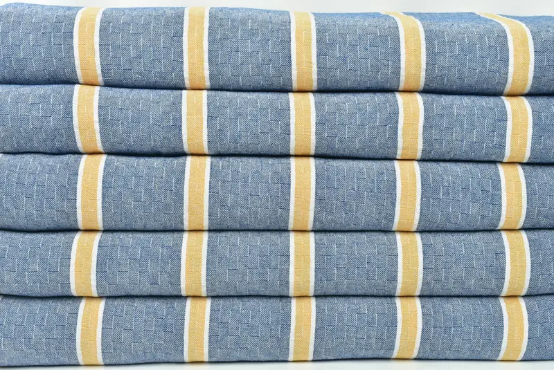 96x84 Cotton Striped Towel, Throw Blanket Couch, Baby Boy Gift, Bridal Shower Gift, Turkish Cotton Blanket, Turkish Blanket, Aesthetic Blanket - 2