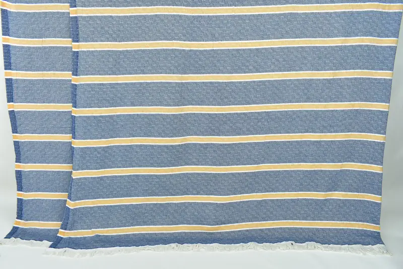96x84 Cotton Striped Towel, Throw Blanket Couch, Baby Boy Gift, Bridal Shower Gift, Turkish Cotton Blanket, Turkish Blanket, Aesthetic Blanket - 7