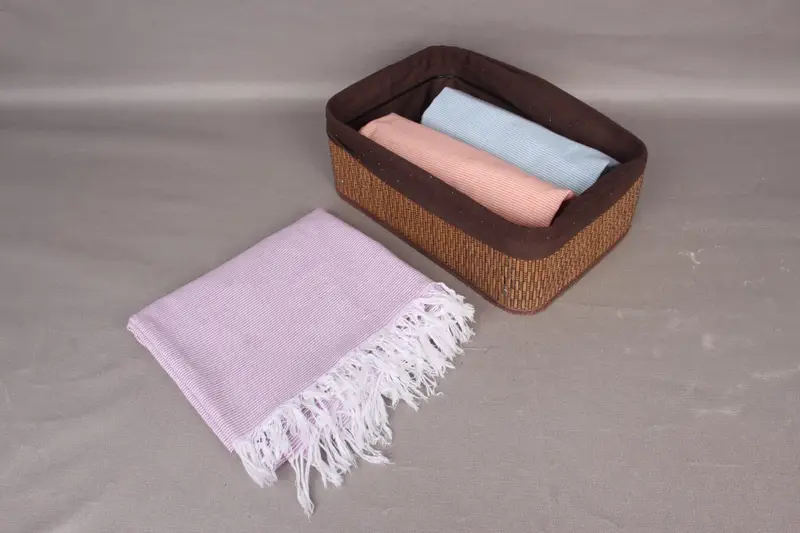 Personalized Wedding Gift, Lightweight Turkish towel, Gift For Wedding Day, Organic Turkish towel, Embroidery Towels, 70x40 Cotton Striped Towel - 7