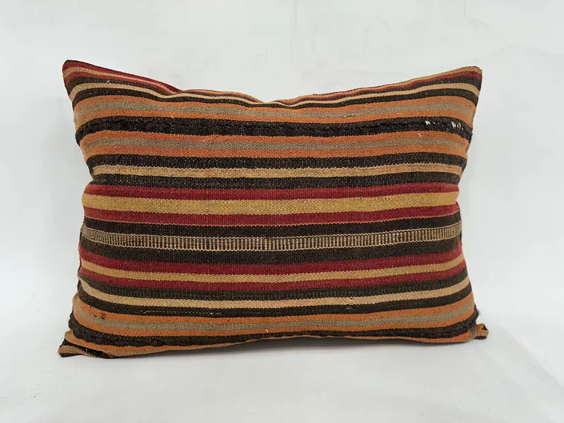 20x28 Orange Pillow Sham, Pillow for Couch, Pillow Sham, Accent Pillow Case, Ethnic Pillow Cover Pillow Case, Antique Pillows, Kilim Pillow Cover - 1