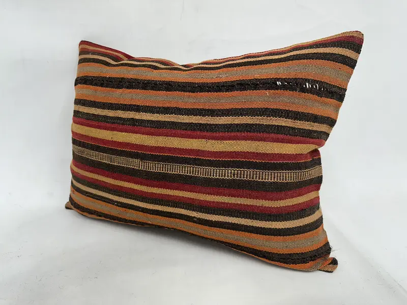 20x28 Orange Pillow Sham, Pillow for Couch, Pillow Sham, Accent Pillow Case, Ethnic Pillow Cover Pillow Case, Antique Pillows, Kilim Pillow Cover - 4