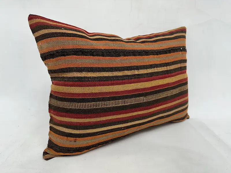 20x28 Orange Pillow Sham, Pillow for Couch, Pillow Sham, Accent Pillow Case, Ethnic Pillow Cover Pillow Case, Antique Pillows, Kilim Pillow Cover - 3