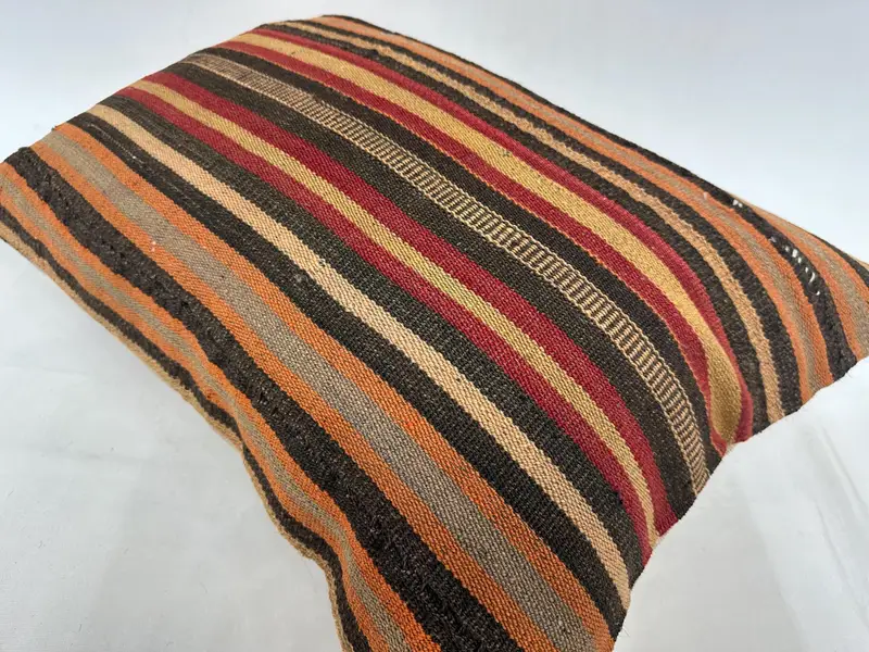 20x28 Orange Pillow Sham, Pillow for Couch, Pillow Sham, Accent Pillow Case, Ethnic Pillow Cover Pillow Case, Antique Pillows, Kilim Pillow Cover - 6