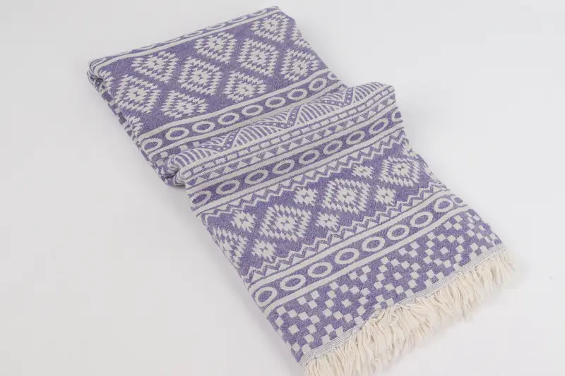 Housewarming Gift, Yoga Towel, Fouta towel, Oversized Beach Towel, Turkish beach towel, 68x36 Cotton Geometric Towel, Gift Towel, Home Decor Gifts - 7