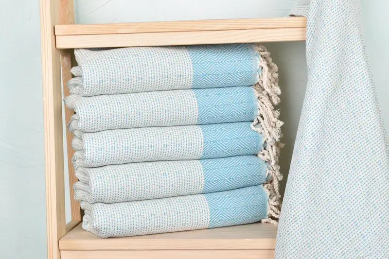 70x40 Cotton Diamond Towel, Quick-drying peshtemal towel for poolside, Lightweight Turkish towel, Bath towel, Valentines Gift, Turkish Towel Beach - 2