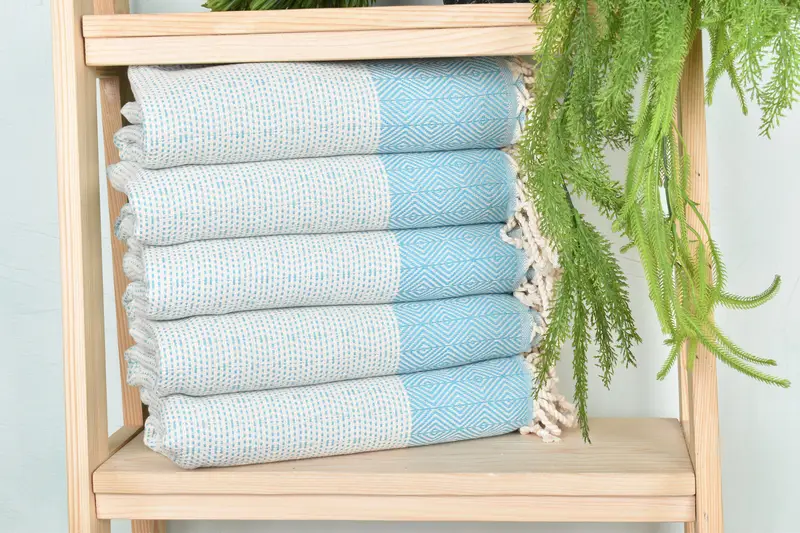 70x40 Cotton Diamond Towel, Quick-drying peshtemal towel for poolside, Lightweight Turkish towel, Bath towel, Valentines Gift, Turkish Towel Beach - 1