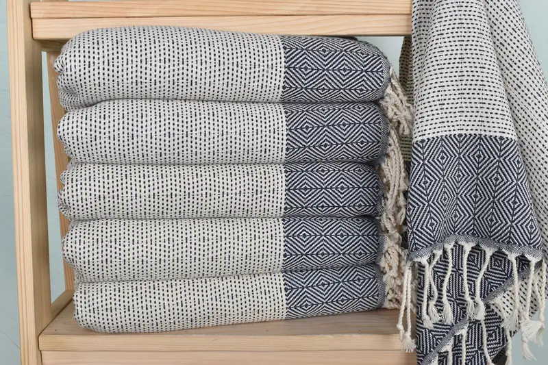 Turkish Towel Monogram, 36x18 Cotton Diamond Towel, Home Decor Gifts, Small Bath Towels, Turkish Hand Towel, Monogram Kitchen Towel, Bride Gift - 2