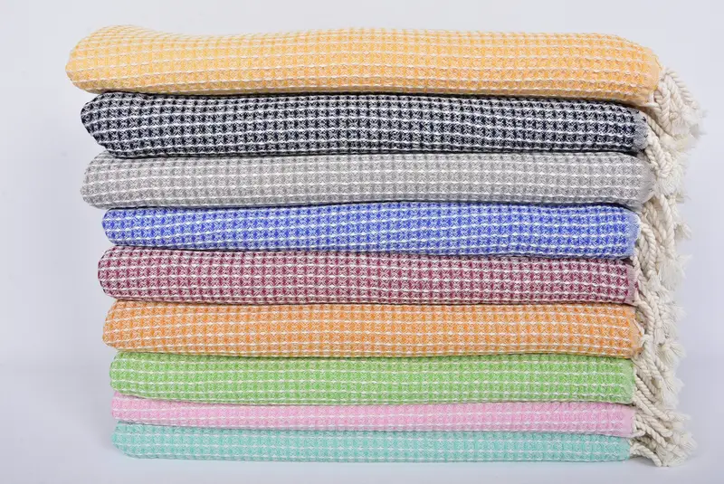 Turkish bath towel, Organic Turkish towel, 68x36 Bamboo Waffle Towel, Best Friend Wedding Gift, Monogram Turkish Towel, Boyfriend Christmas Gift - 2