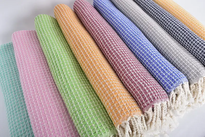 Turkish bath towel, Organic Turkish towel, 68x36 Bamboo Waffle Towel, Best Friend Wedding Gift, Monogram Turkish Towel, Boyfriend Christmas Gift - 6