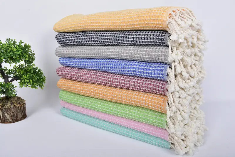 Turkish bath towel, Organic Turkish towel, 68x36 Bamboo Waffle Towel, Best Friend Wedding Gift, Monogram Turkish Towel, Boyfriend Christmas Gift - 3